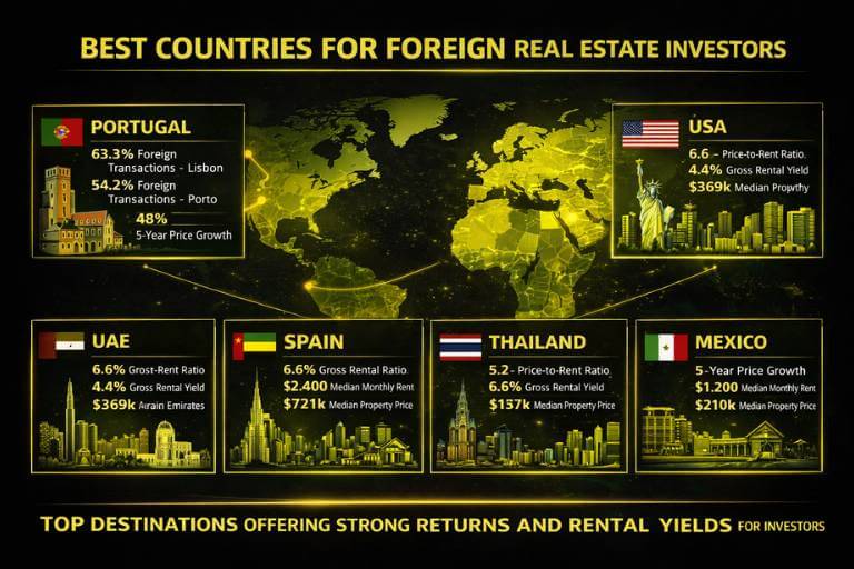 Best Countries for Foreign Real Estate Investors