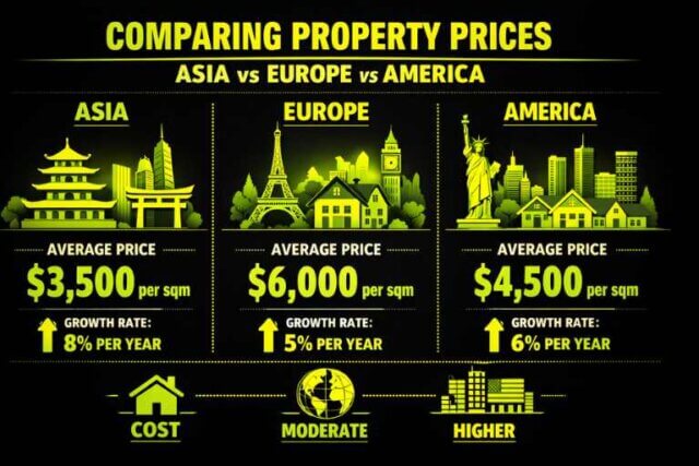 Comparing Property Prices Asia vs Europe vs America