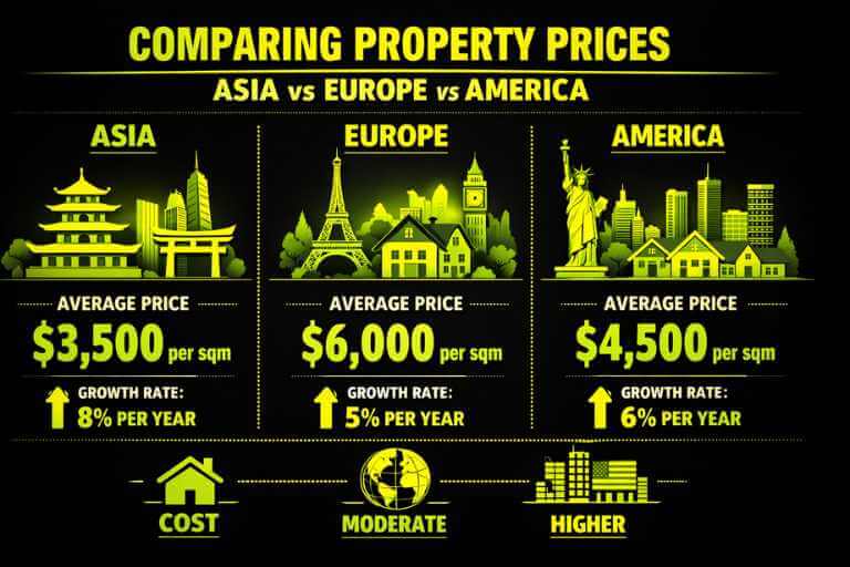 Comparing Property Prices Asia vs Europe vs America