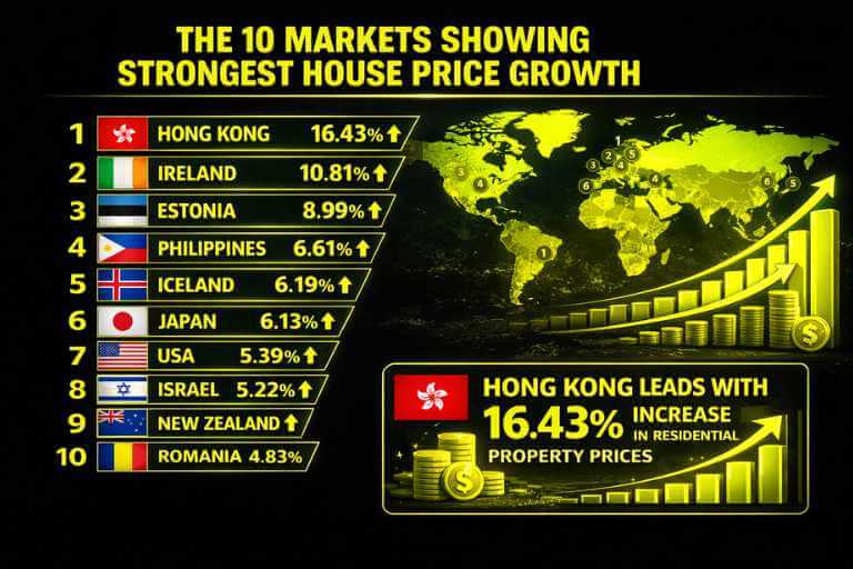 The 10 markets showing strongest house price growth