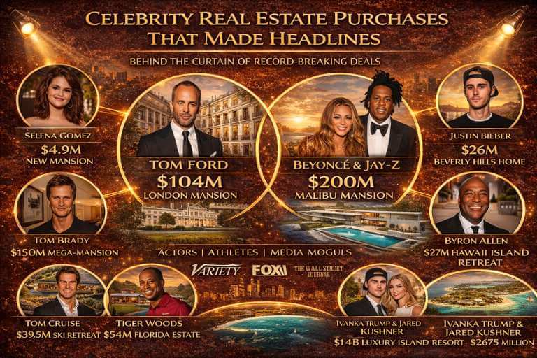 Celebrity Real Estate Purchases That Made Headlines