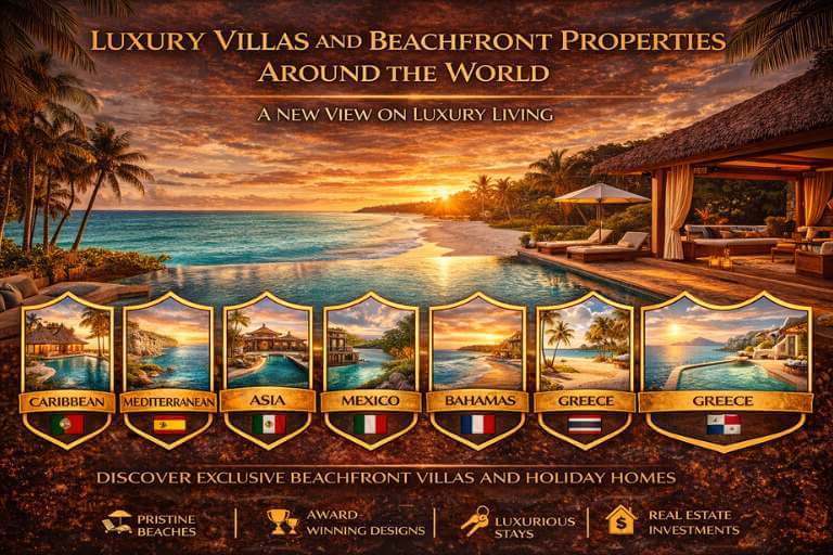 Luxury Villas and Beachfront Properties Around the World
