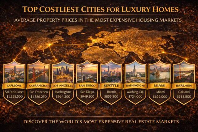 Top Costliest Cities for Luxury Homes