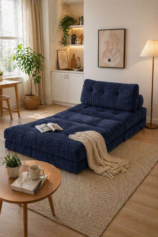 1 MAXYOYO Folding Sofa Bed – Minimal Comfort for Solo Living