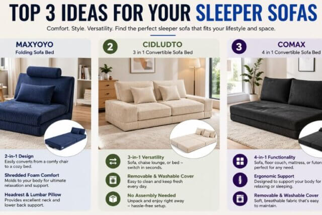 3 Smart Sleeper Sofa Ideas for Stylish Living
