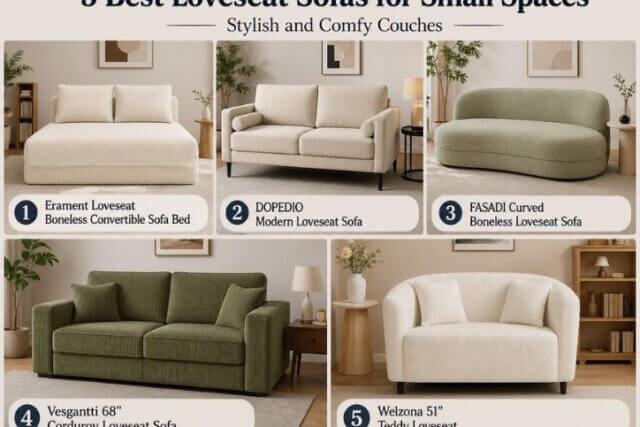 5 Best Loveseat Sofas for Small Spaces Stylish and Comfy Couches