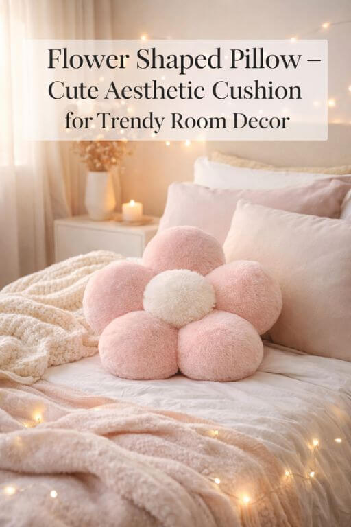 Flower Shaped Pillow – Cute & Trendy Décor Piece