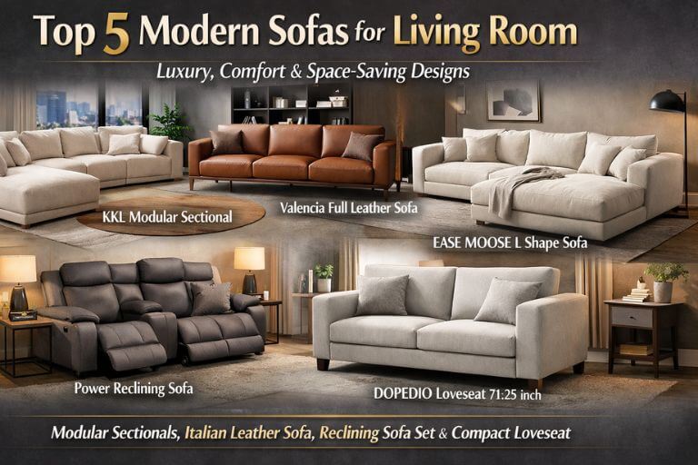 Top 5 Modern Sofas for Living Room