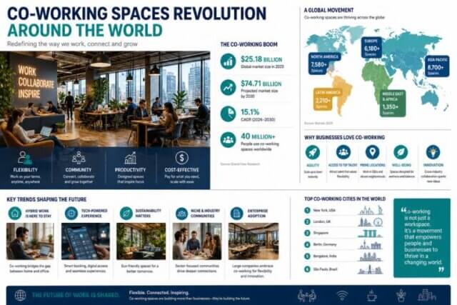Co-Working Spaces Revolution Around the World
