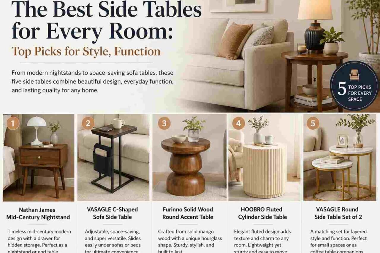 The Best Side Tables for Every Room Top Picks for Style, Function