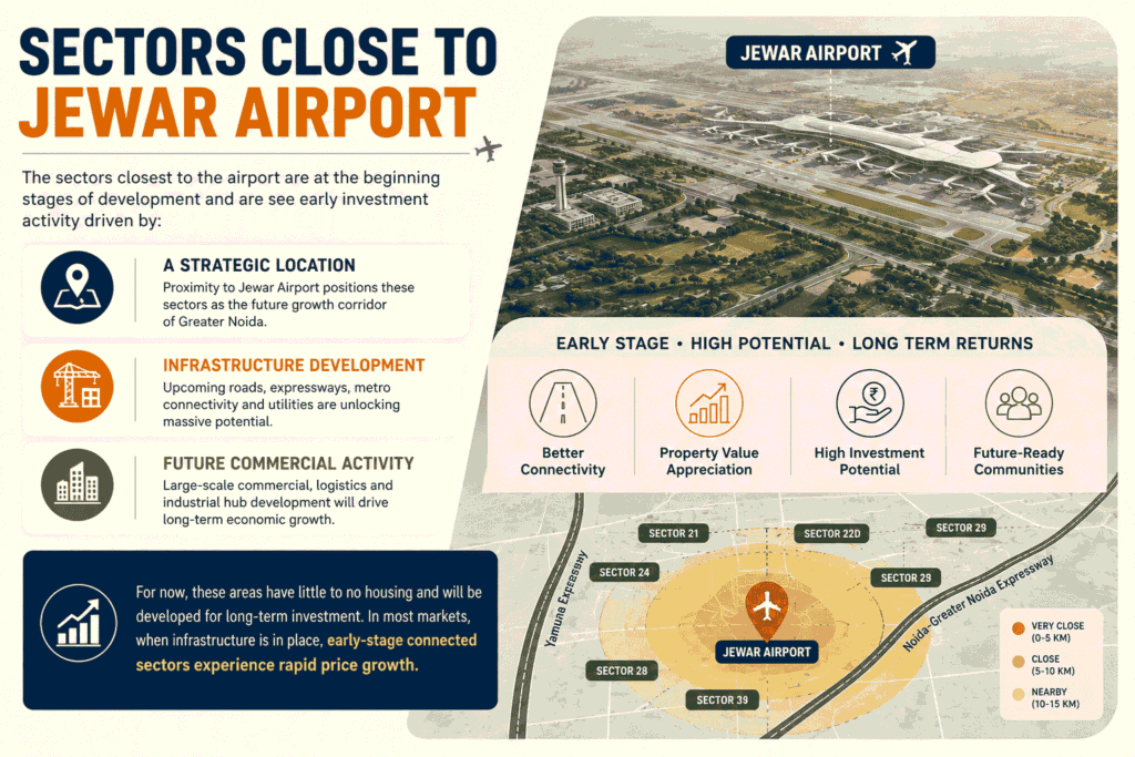 Sectors Close to Jewar Airport